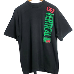 Vintage 90s Mountain Dew Get Vertical Promo T Shirt XL Size
