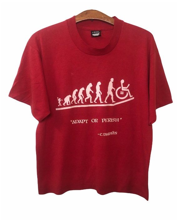 Vintage 90s Adapt or Perish C.darwin T Shirt Large Size - Etsy Finland