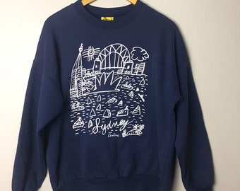 Vintage Ken Done Australia Pop Art Sweatshirts Crewneck Medium Size