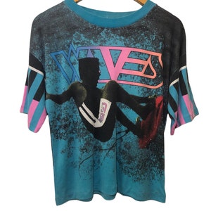 Vintage 80s 90s Waves Surf Hawaii Surfing All Overprints T Shirt