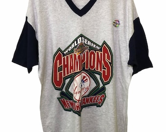 Vintage Deadstock New York Yankees 1996 World Series Champions T-shirt grande taille