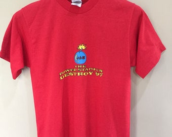 JUDY AND MARY TAKUYA Tシャツ レッド Lサイズ Vintage 90s Judy and Mary Destroy 97 Promo Album Tour Concert T
