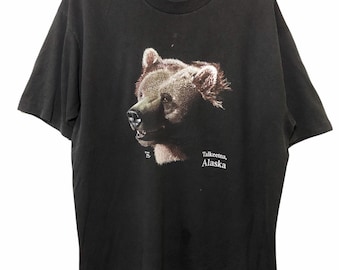 Vintage 80s Alaska Souvenir T Shirt XL Size