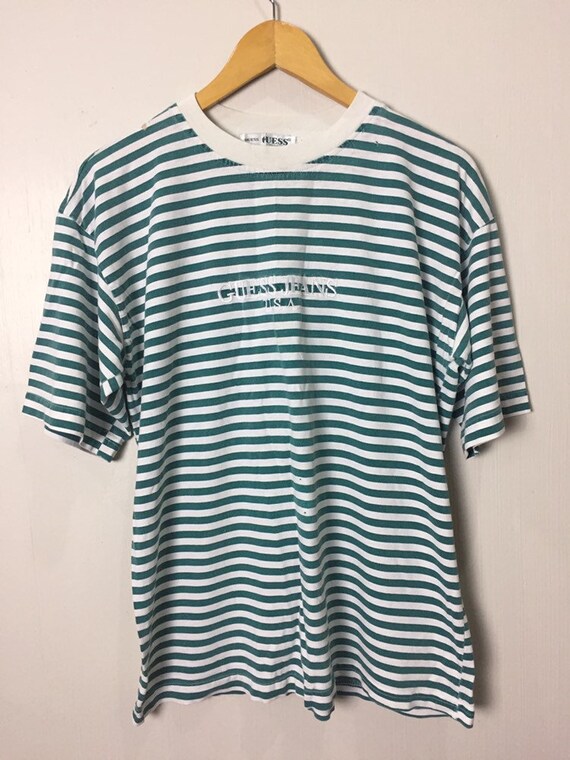guess jeans usa t shirt striped