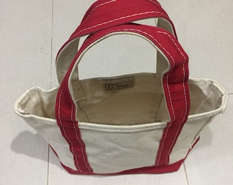 Vintage LL Bean Boat and Tote Canvas Bag Made in Usa