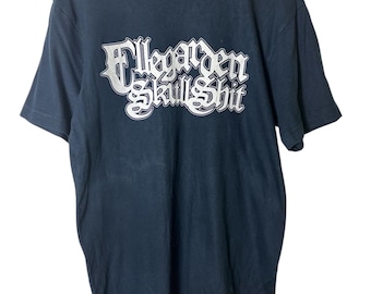 Rare!! Vintage 00's ELLEGARDEN X SKULLSHIT Graphic Tee Shirt
