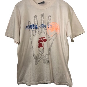 Camiseta vintage de los años 90, promoción del concierto 215 del Día de la Tierra, talla grande