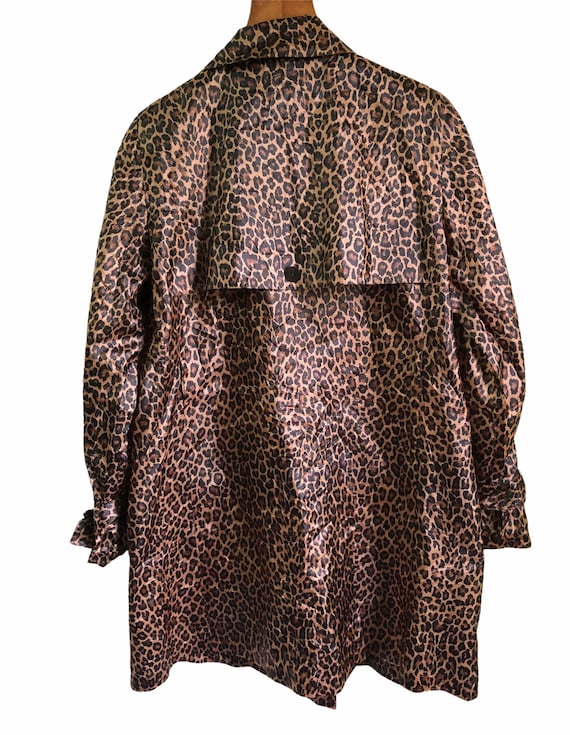 Rare Leopard Print Womens Coat Polyster Style Siz… - image 2