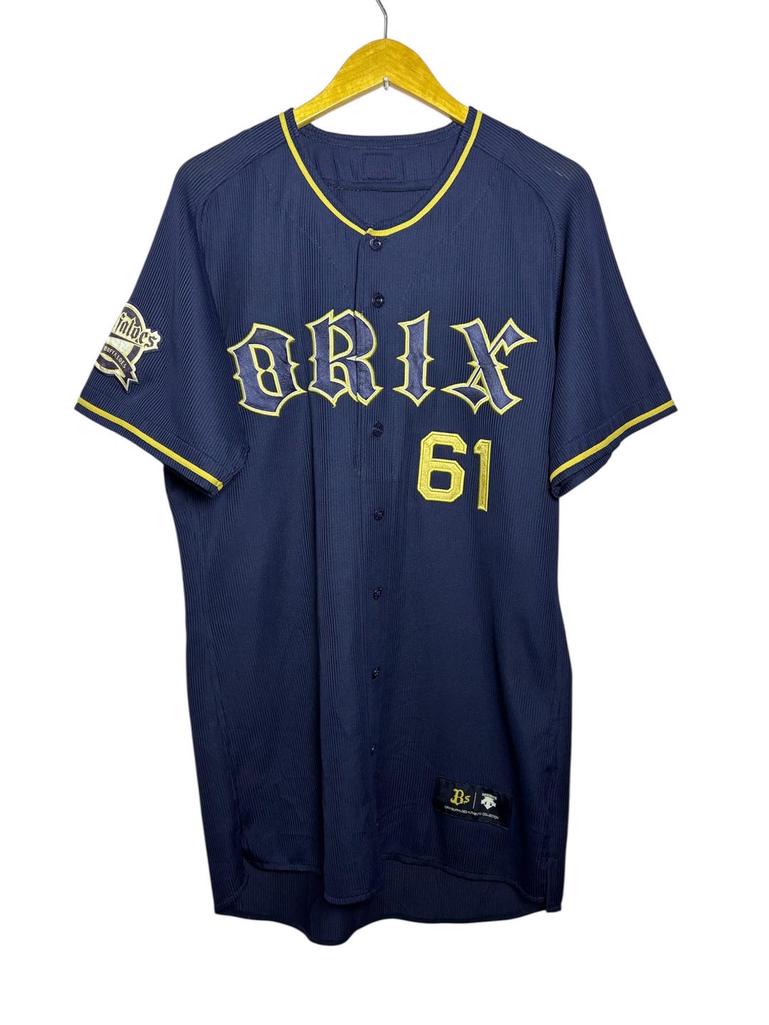 Buffaloes ユニフォーム CHANO 61 Orix Buffaloes NPB #61 Sakakibara Descente Baseball Jersey Uniform