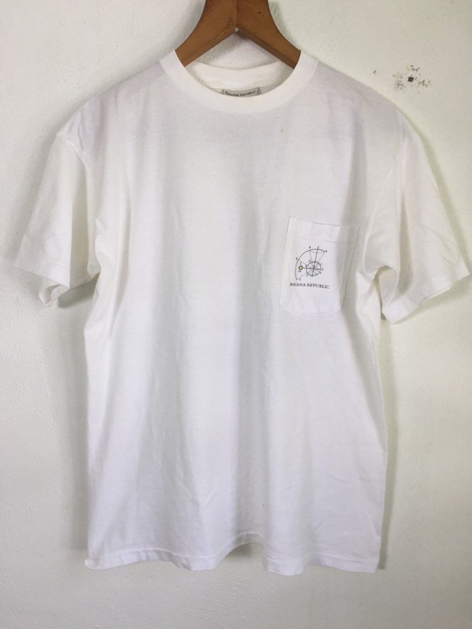 Vintage 90s Banana Republic Pocket Tees T Shirt Small Size - Etsy