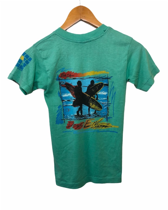 Vintage 80s Ocean Pacific Surf Hawaii T Shirt Kids Medium