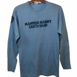 Vintage Manfred Mann’s Earth Band The Roaring Silence Promo Album T Shirt Large Size