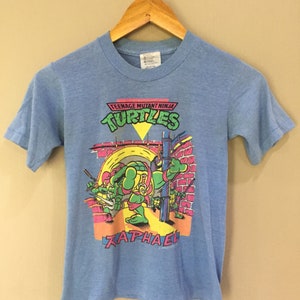 Vintage Teenage Mutant Ninja Turtles Raphael kinder-T-shirt middelgroot