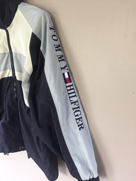 Vintage Tommy Hilfiger Windbreaker Big Logo Spellout Polo Etsy India