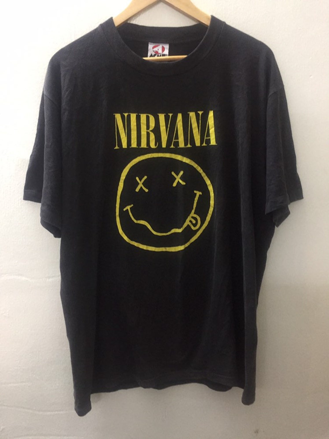 Vintage 90s Nirvana Smile Kurt Cobain T Shirt XL Size | Etsy