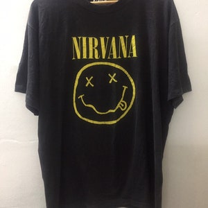 Vintage 90s Nirvana Smile Kurt Cobain T Shirt XL Size - Etsy India