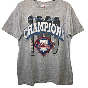 Vintage 90s Philadelphia Phillies MBL Baseball T Shirt Large Size