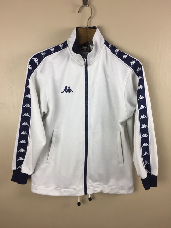 kappa white windbreaker