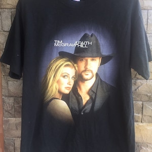 Vintage Tim McGraw & Faith Hill Soul 2 Soul Tour T Shirt Large Size