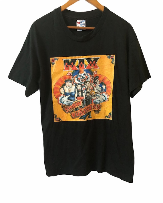 Vintage 90s Kix Glam Metal Rock Japan Tour 1995 Promo Album Tour Concert T  Shirt Large Size -  Canada