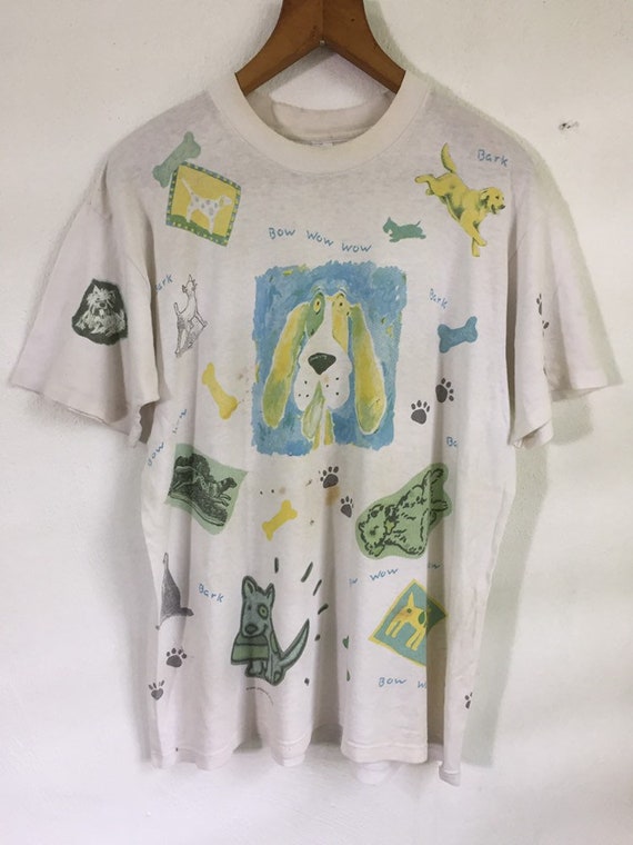 Vintage 90s Bow Wow Wow Allover Print T Shirt Large Size - Etsy