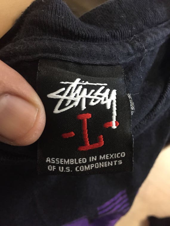 Vintage STUSSY Tribe Mew York London Tokyo Los Angeles T
