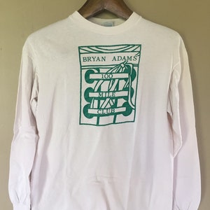Vintage Bryan Adams Live 100 Mile Club Promo Album Concert T Shirt