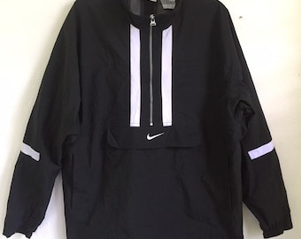 Vintage 90er Jahre Nike Pull Over Jacke mittlerer Größe