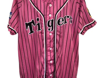 Vintage Hanshin Tigers Japan Baseball Jersey Medium Size 