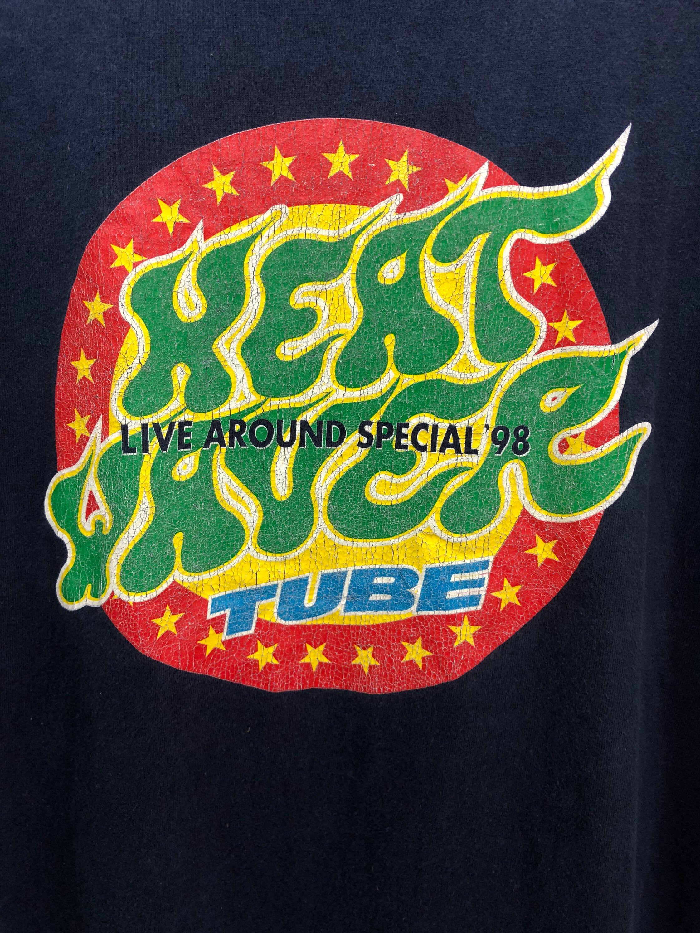 Vintage 90s Tube Heat Waver Promo Album Tour Japan Band T