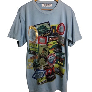 Kitty Hawk By Vivian Wang Patch Design T Shirt Large Size