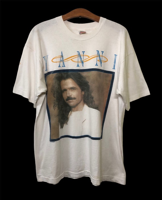 Vintage 90s Yanni Yiannis Chryssomallis Greek Promo Tour Concert T