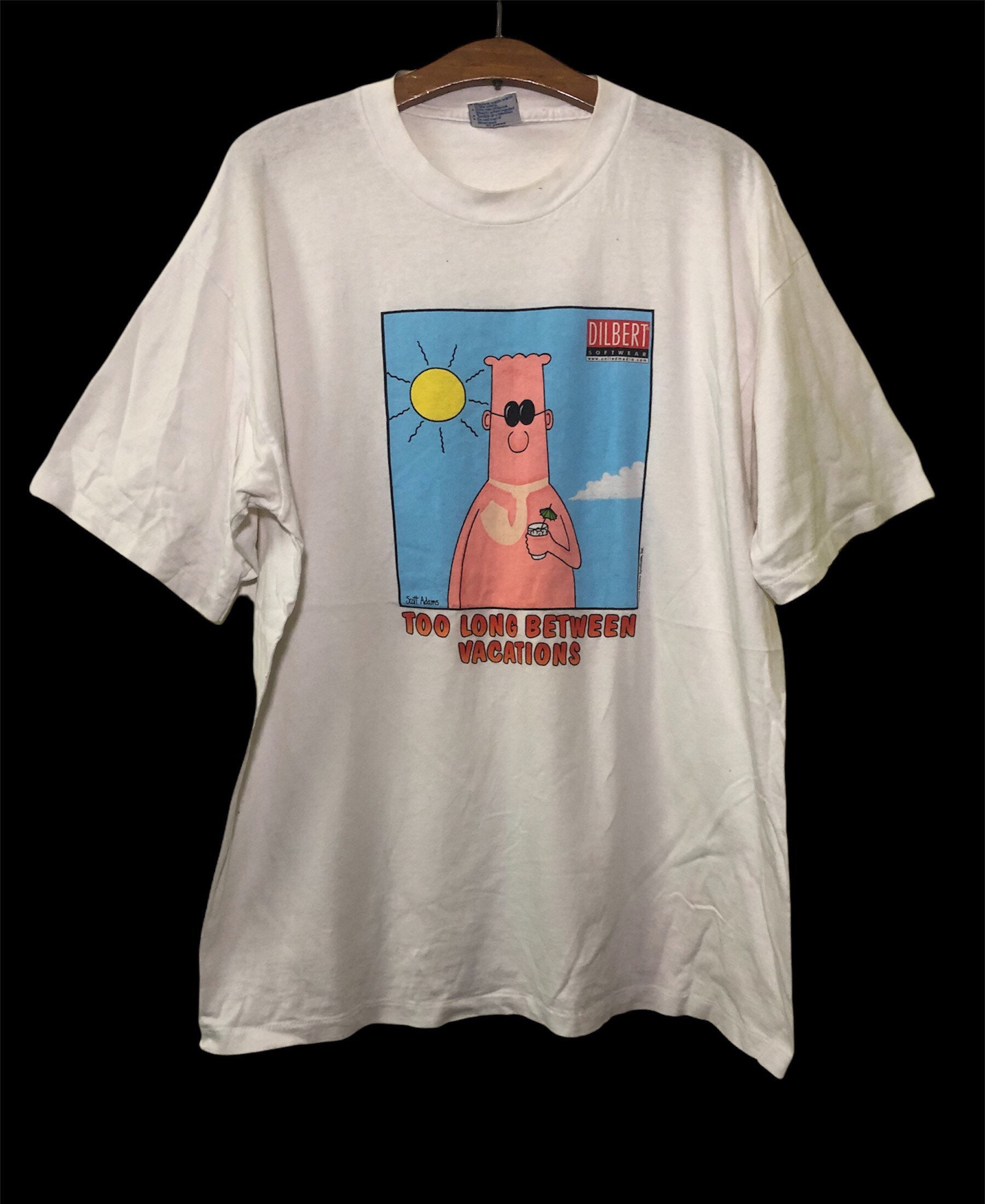 Vintage s Dilbert Software Comics Strip Scott Adams T Shirt   Etsy