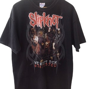 Vintage Slipknot We Won’t Die 624715380 Promo Tour Concert T Shirt XL Size