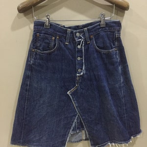 Vintage Edwin Selvedge Jeans Skirt Pants Custom Raw  Destroyed Fashion