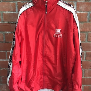 Vintage  Ecko Unltd Streetwear Hip Hop Windbraker Side Tape Jacket