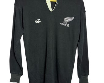Vintage Canterbury New Zealand All Blacks Rugby Shirt Size 36 - Etsy