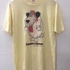 Vintage 90s Dastardly & Muttley In Their Flying Machine Tv Series Cartoon Hanna Barbera T Shirt Medium Size