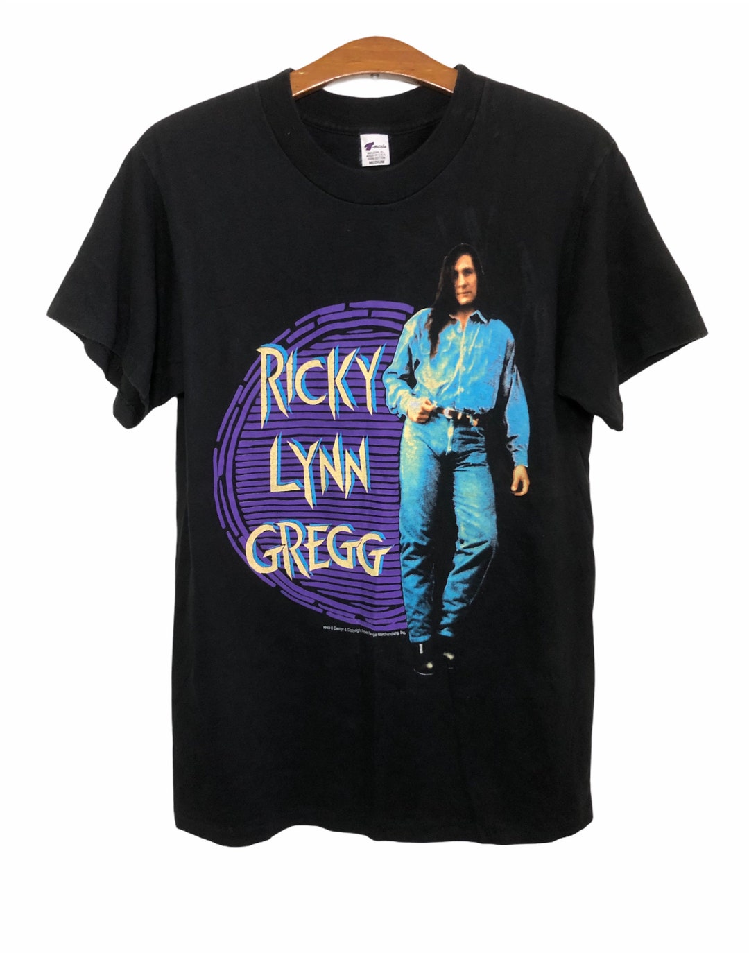 Vintage 90s Ricky Lynn Gregg Promo Album Concert Tour 1993 T Shirt