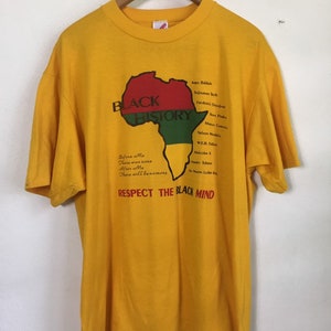 Vintage 90s Black History Malcom X t Shirt XXL Size