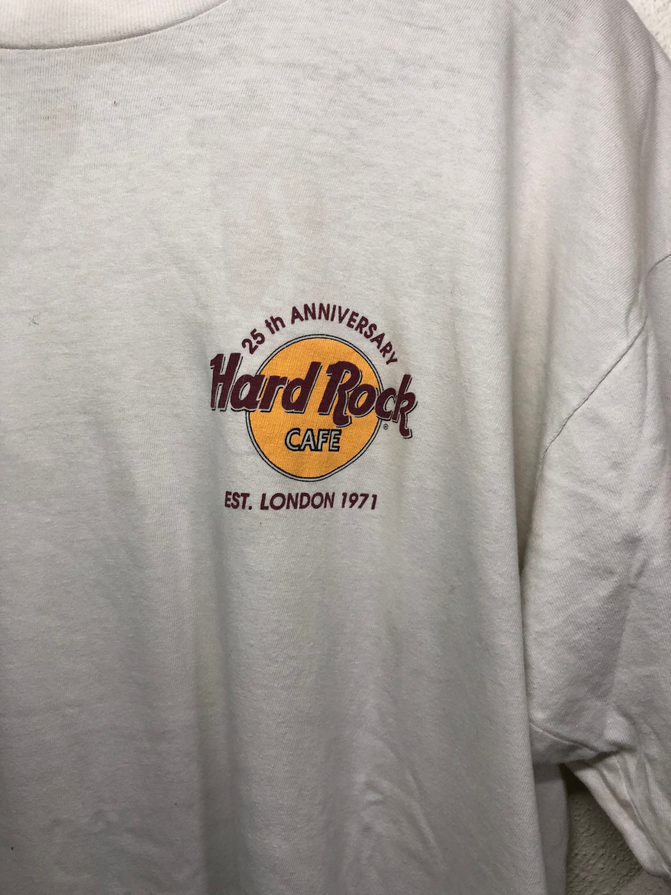 ヴィンテージ ハードロックカフェ 25周年記念Tシャツ ラージサイズ