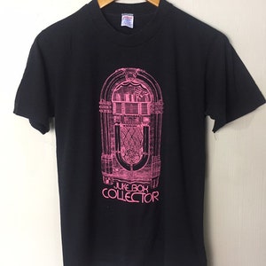 Jukebox collector vintage des années 90 t-shirt de taille moyenne