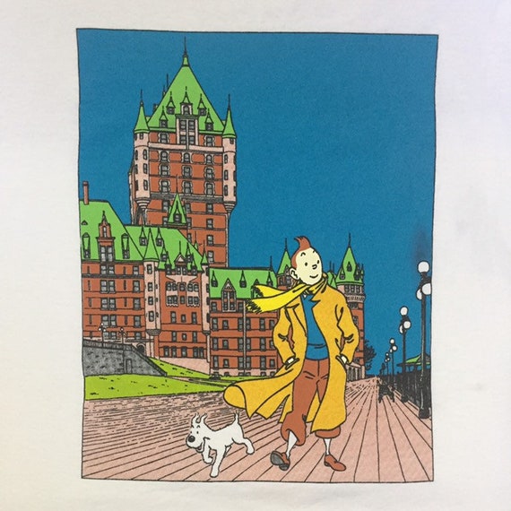 Vintage 90s Adventure of Tintin Comics Cartoons French T Shirt - Etsy Canada Vintage 90s Adventure of Tintin Comics Cartoons French T Shirt - Etsy Canada