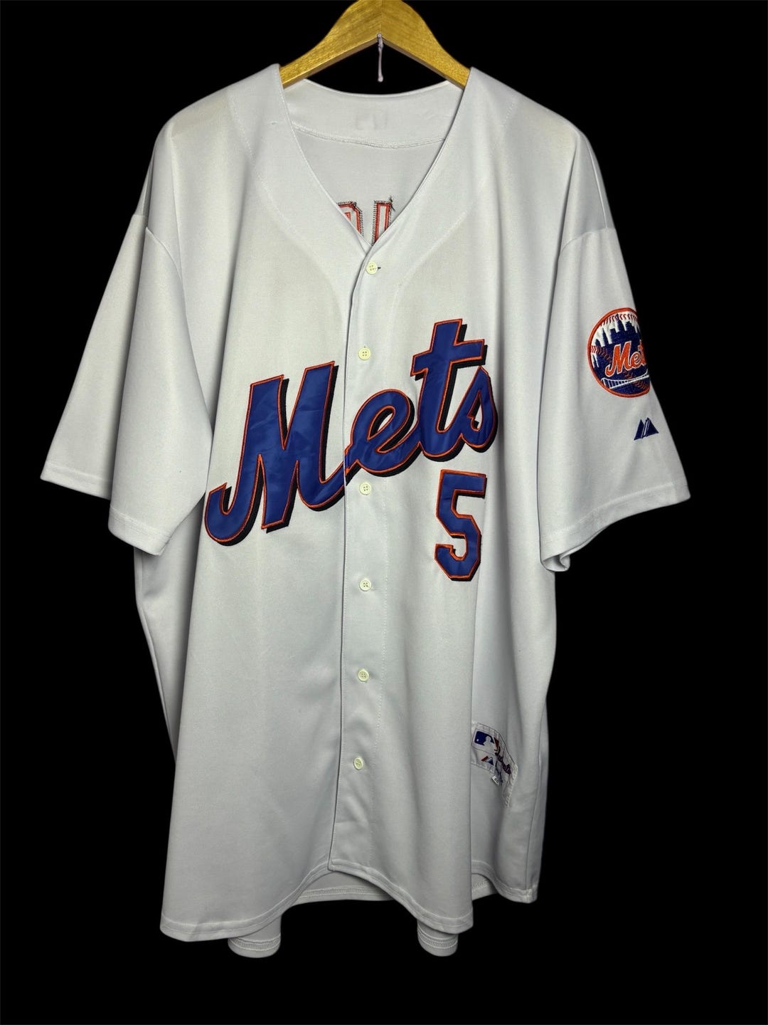 Majestic MLB Mets SHINJO 5 ユニフォーム Vintage New York Mets #5 Wright Baseball MLB Majestic Size 60 - Etsy