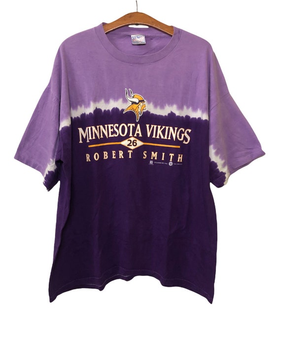 Vintage 2000 Minnesota Vikings Robert Smith NFL Football Tie Dye T