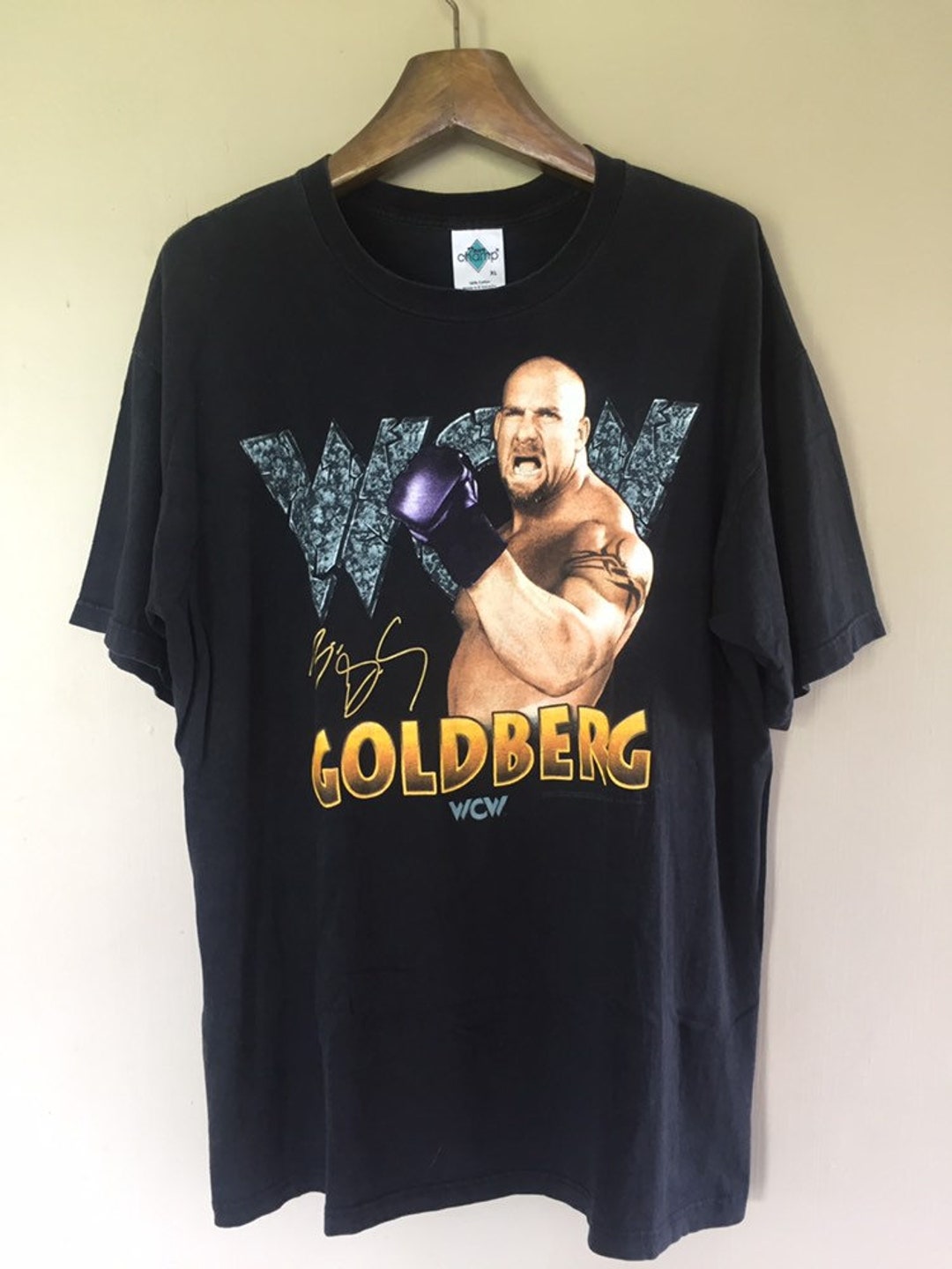 Vintage Goldberg WCW Champion Wrestling Wwe T Shirt XL Size