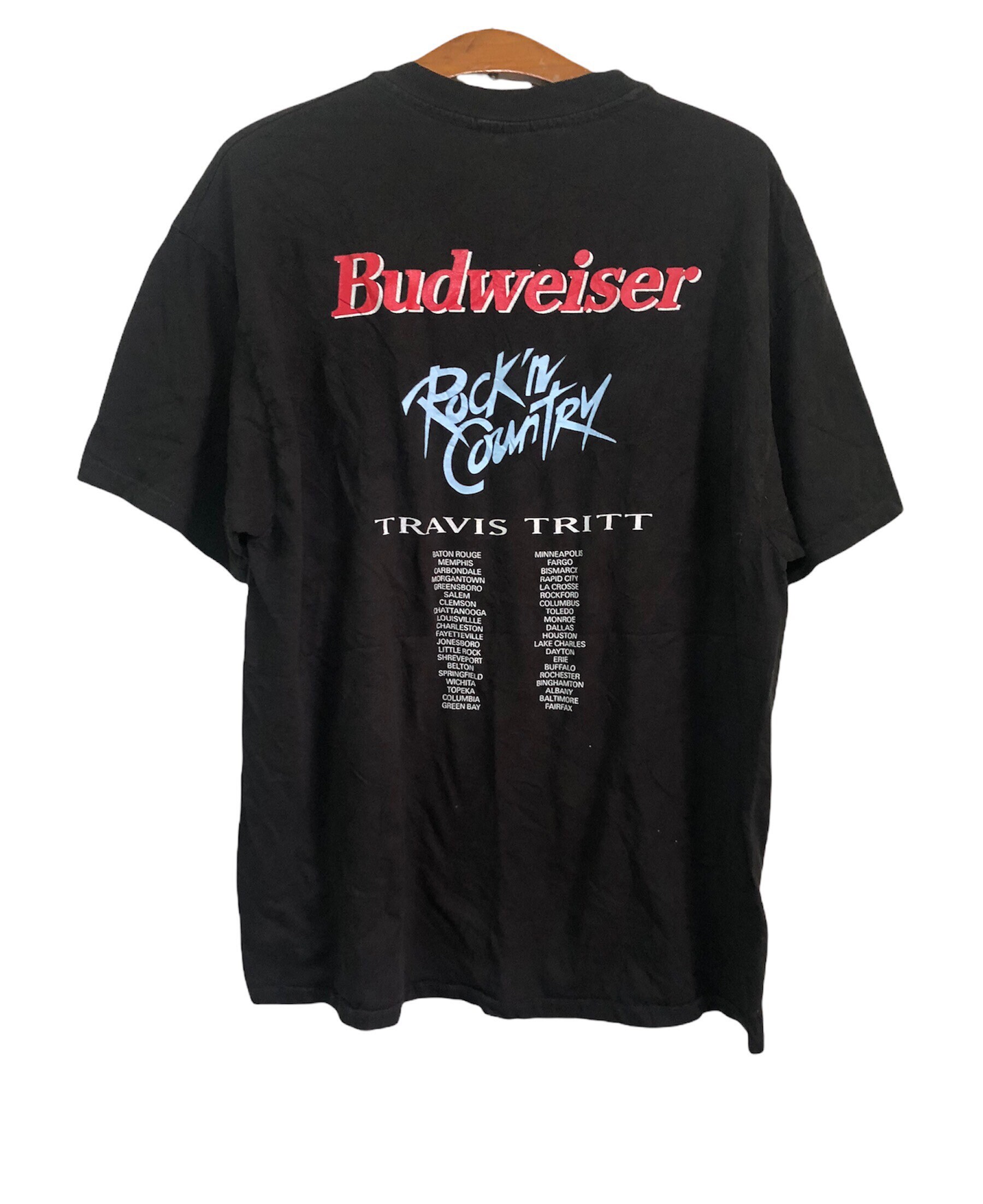 Vintage 90s Travis Tritt Trouble Crew 1993 World Tour Promo