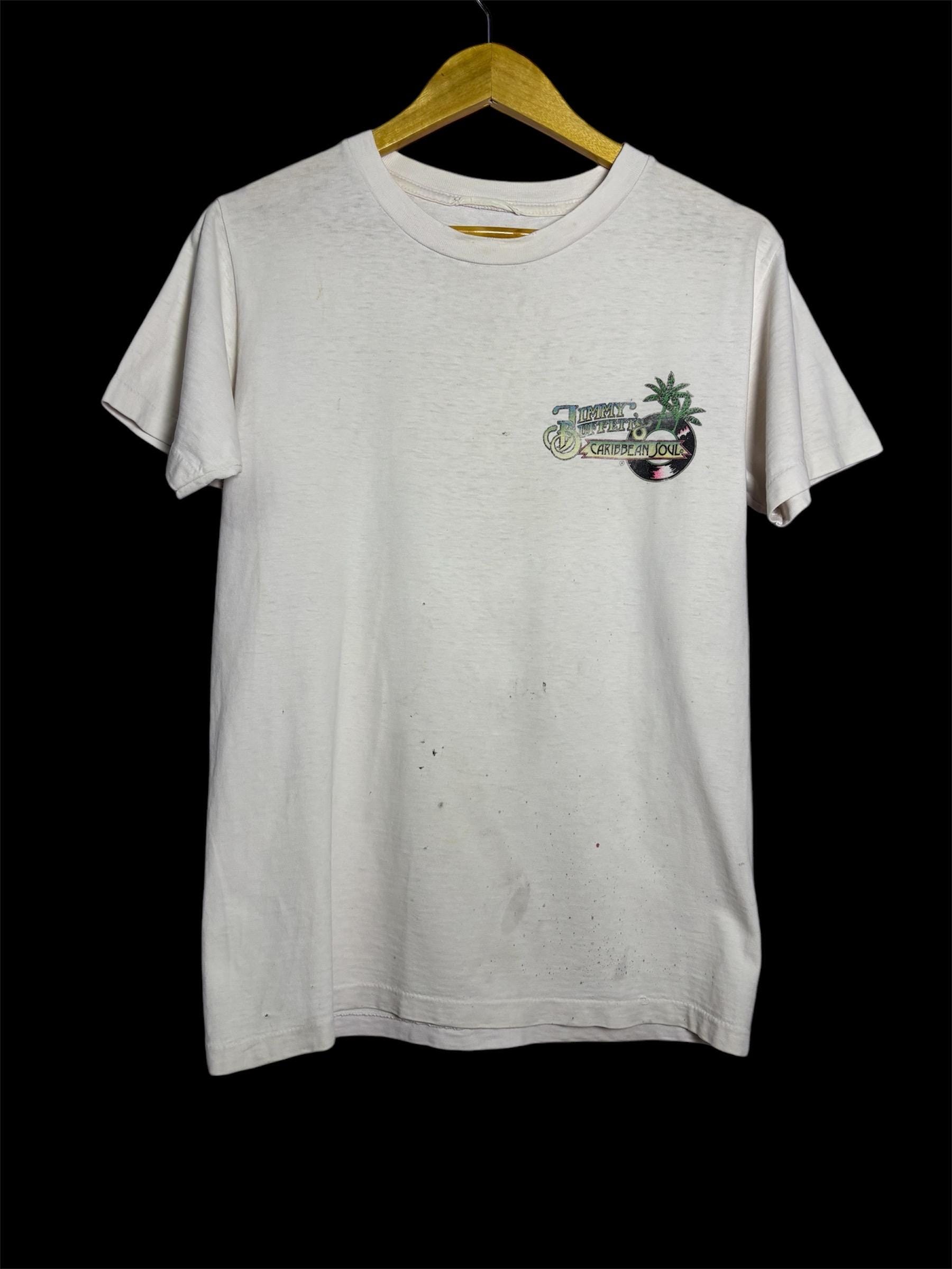 古着 Jimmy Buffett Caribbean Soul Tシャツ xl白 古着 Jimmy Buffett Caribbean Soul Tシャツ xl白