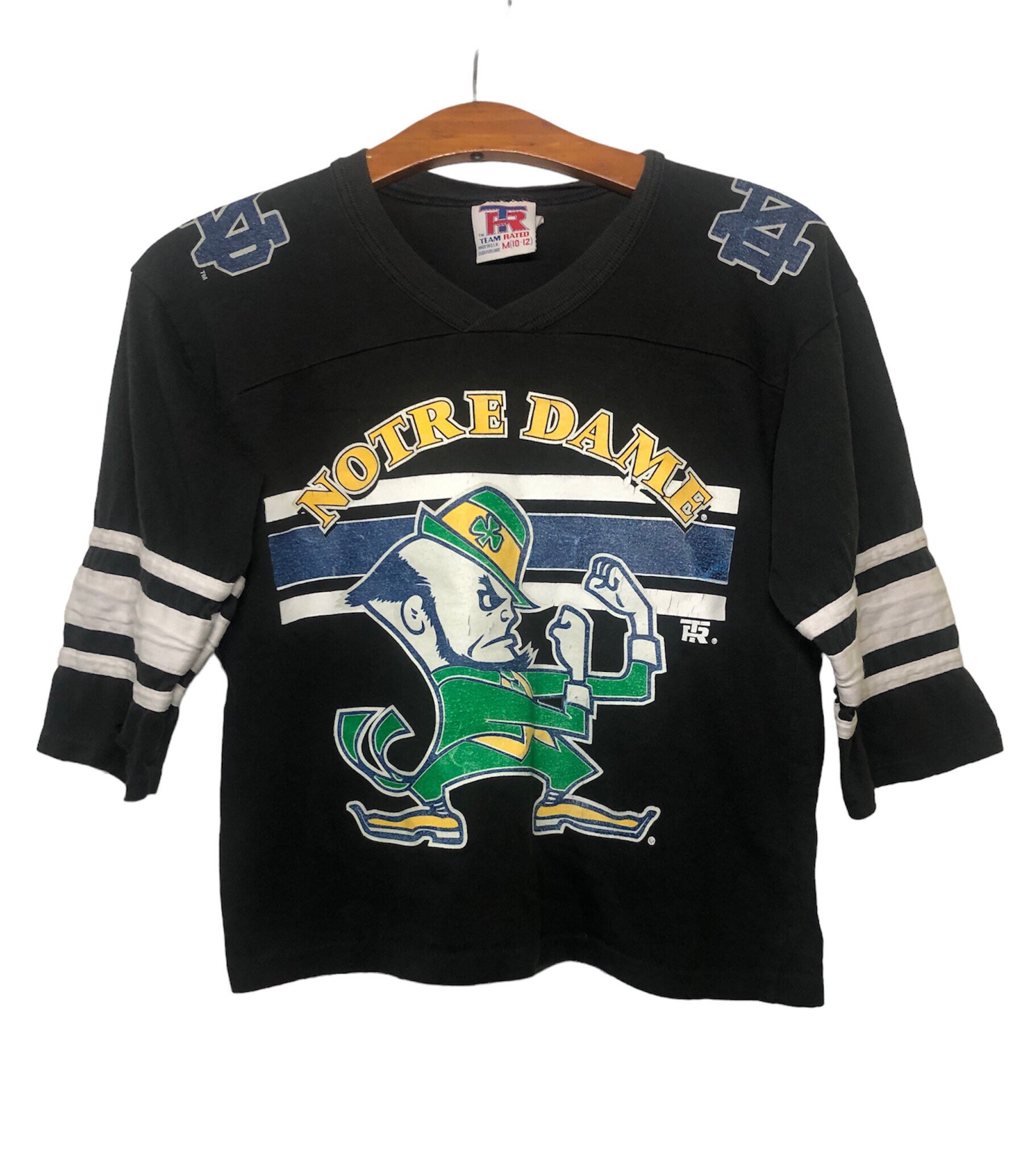 Maillot De Hockey Vintage Notre Dame Fighting Irish Taille L - Années 90 NCAA - Occasion Bon état