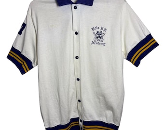 Camiseta de calentamiento de baloncesto vintage Polo Sport Ralph Lauren Academy, talla mediana